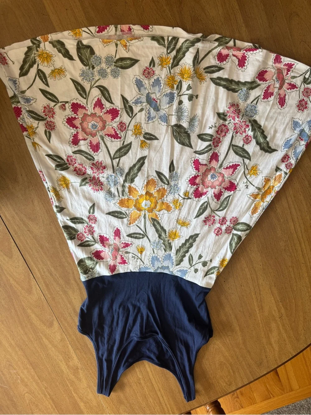 Old Navy Navy Tank Top with Floral Print Skirt